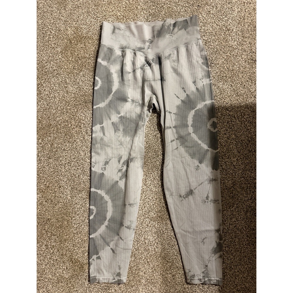 PINK ACTIVE  Victoria's Secret TIE DYE Stretch Tight Legging Sz LARGE